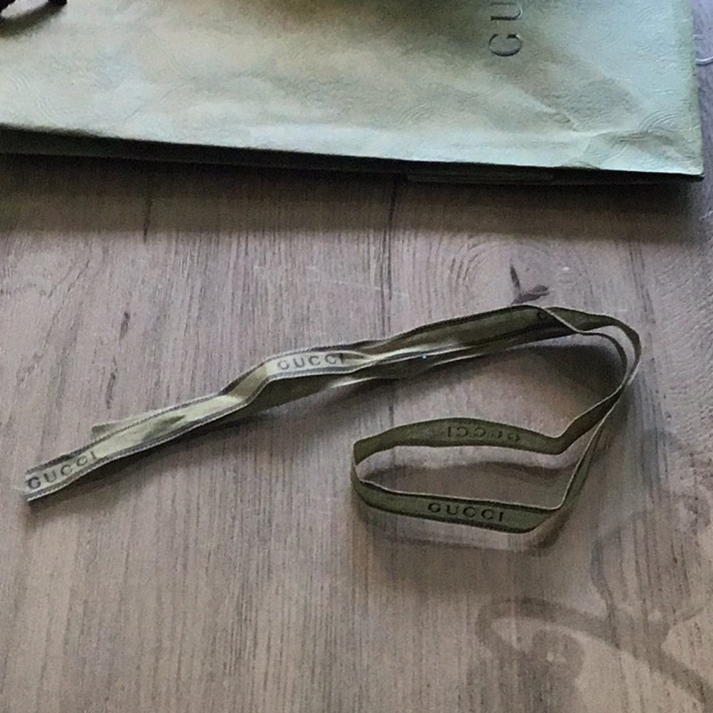 Gucci Green Ribbon Accessory 30 plus inches